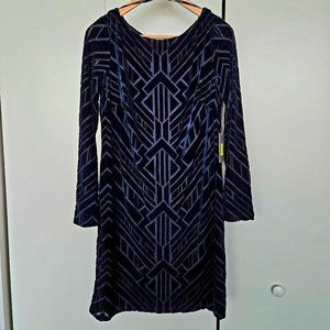 Women's Long Sleeve Velvet Cocktail Dress